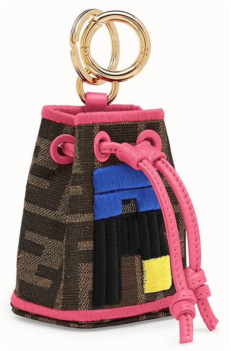 fendi mini baguette charm|Fendi mini shopper bag.